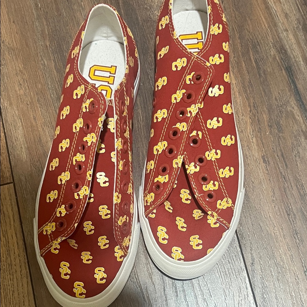 USC Red and Yellow Sneakers women 7